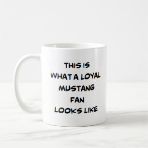 lojal mustang fläkt kaffemugg