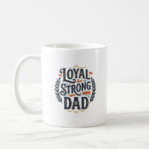 Lojal Stark Pappa Vintage Gravyr T-Shirt Design_1 Kaffemugg