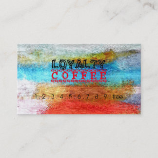 Lojalitet Coffee Punch Färgglad Modern Trä #23