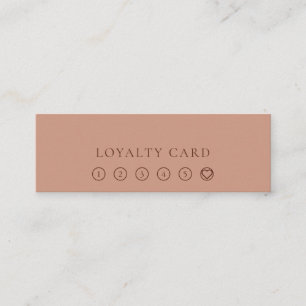 Lojalitet för kaffe för modern Minimalist Mini Visitkort