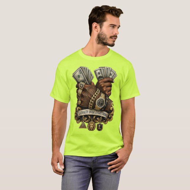 Lojalitet Framför Allt T Shirt (Hel framsida)