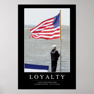 Lojalitet: Inspirera citationstecken Poster