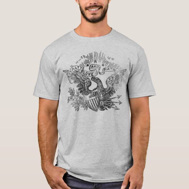 Lojalitet, kärlek och patriotism t-shirt (Framsida)