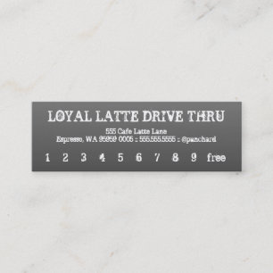 Lojalitet Latte Drev-Till och med brutet