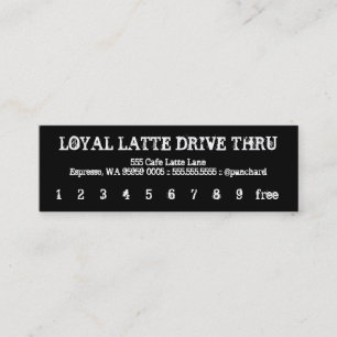 Lojalitet Latte Drev-Till och med brutet