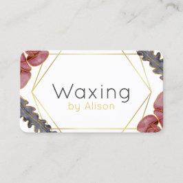 Lojalitet mellan Waxing-tekniker och estetiker gul Visitkort