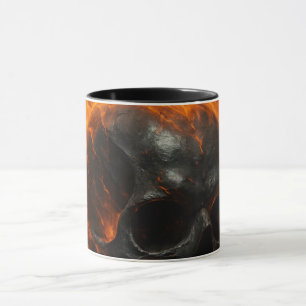 Lojalitet Smakar Bättre” – Flaming Skull Tribal Mu Mugg