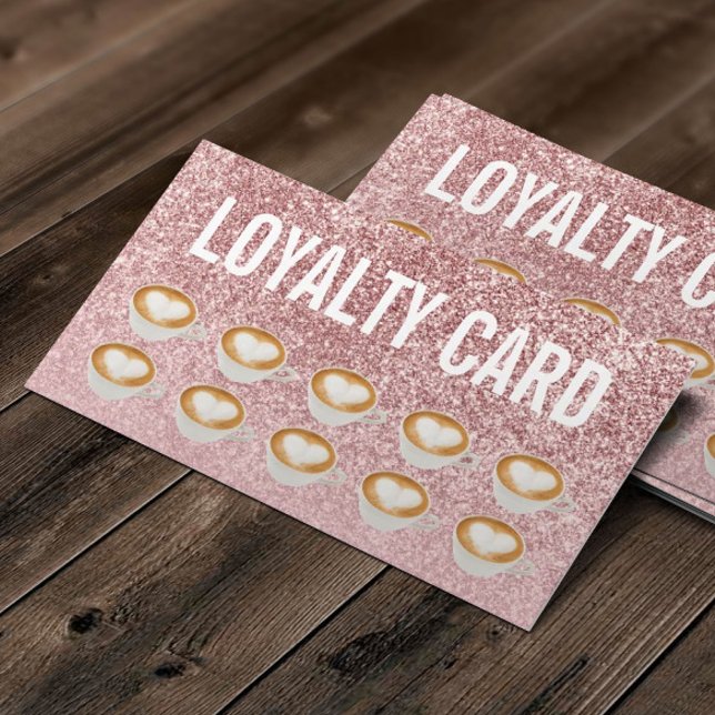 Lojalitet vid kaffekaféet Modern Ro Guld Glitter (Skapare uppladdad)