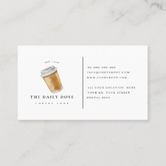 Lojalitetkort för coffee shopvisitkort visitkort