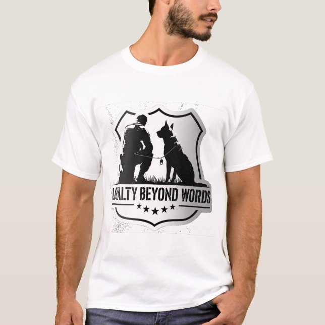 Lojalitets-tröja med sköld-tecken t shirt (Framsida)