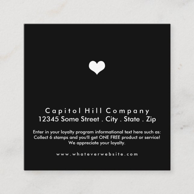 lojalitetsfält lojalitetskort (Framsida)