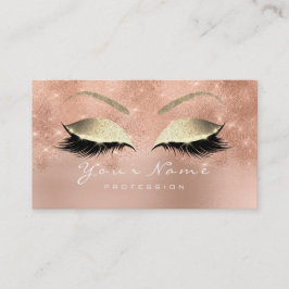 Lojalitetskort 10 Makeup Lash Ro Guld Glitter