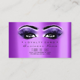 Lojalitetskort 6 Beauty Salon Lash Lila Violet