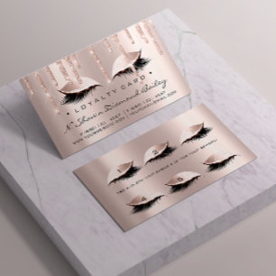 Lojalitetskort 6 Beauty Salon Lash Ro Rosa Drives