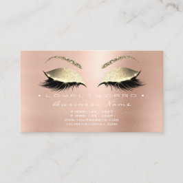Lojalitetskort 6 Beauty Salon Lash Skin Rosa VIP