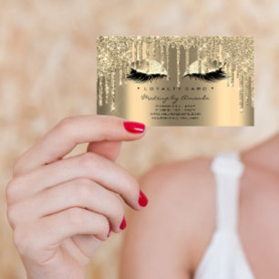 Lojalitetskort 6 Beauty Salon Lash Spark Guld Driv