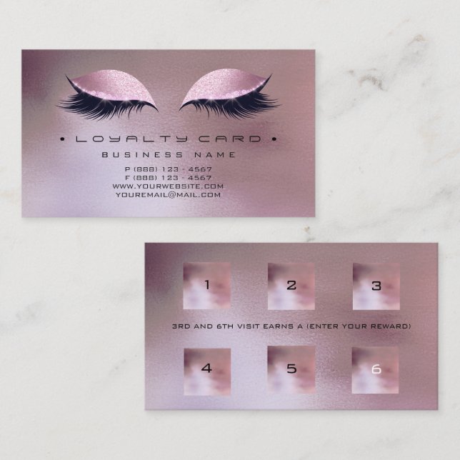 Lojalitetskort 6  för buffelmakuppulver (Fram/baksida)