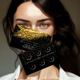 Lojalitetskort 6 Skötsel Lux Lash Guld Confetti