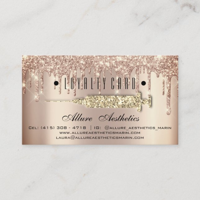 Lojalitetskort 6 Slår Beauty Health Syringe B12 (Framsida)