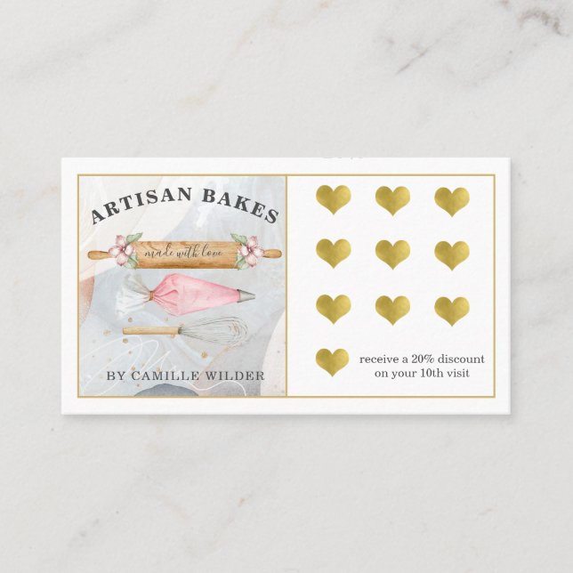 Lojalitetskort för bakerbers-bakverk (Framsida)