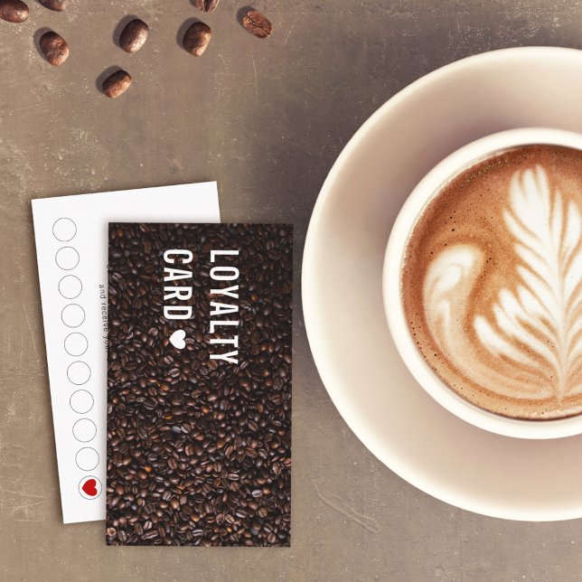 Lojalitetskort för kaffebönor för fotokaffebutiker (Skapare uppladdad)
