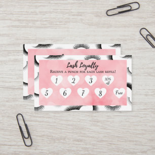 Lojalitetskort för Lash Extension Filler Visitkort