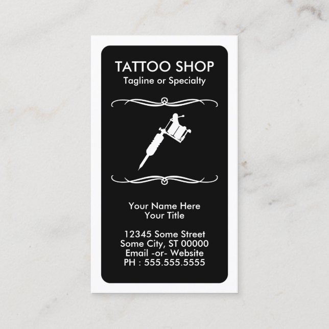 lojalitetskort för TATTOOER (Framsida)