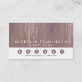 Lojalitetskort Luxe Ro Guld Confetti Rain Mönster