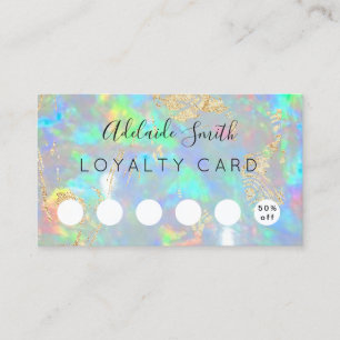 lojalitetskort, opal gemstone visitkort