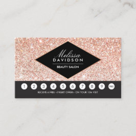 Lojalitetskort Ro Guld Glitter och Glamor Salon Lo