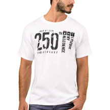 Lojalitetslöfte vertikal flagga 250 T-Shirt