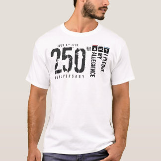 Lojalitetslöfte vertikal flagga 250 T-Shirt