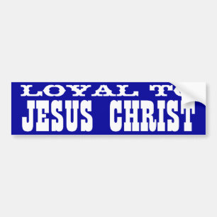 Lojalt till den Jesus Kristus Bildekal