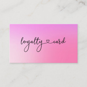 Lojalty 10 Nagel Lash Beauty Affärskort Visitkort
