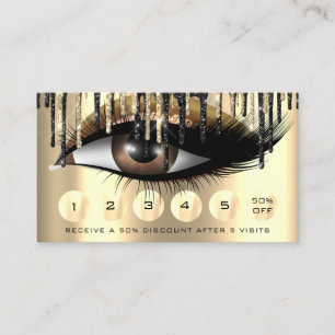 Lojalty 6 Slå Makeup Makeup Eyelash Extension Visitkort