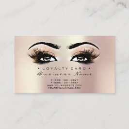 Lojalty Card 6 Beauty Salon Lash Makeup  Lojalitetskort