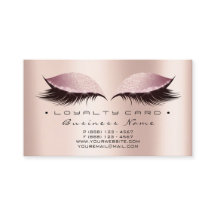 Lojalty Card 6 Beauty Salon Lash Ro SPA-Rosa