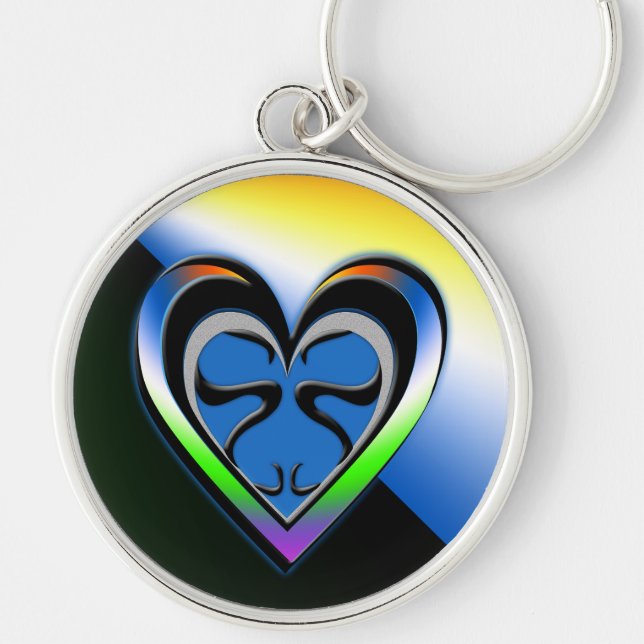 Lojalty Rund Silverfärgad Nyckelring (Framsidan)