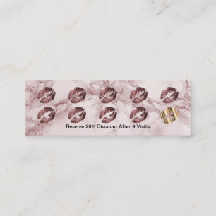 Lojalty Slår kort - Mörk Ro Glitter och Marble