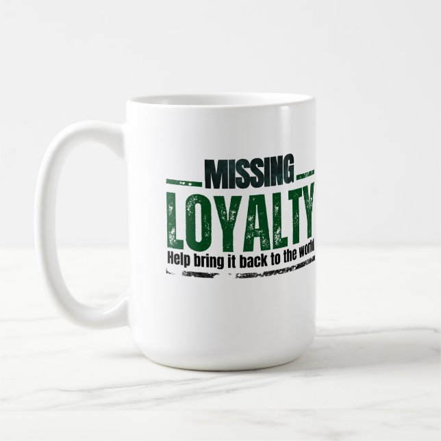 Lojalty vit kaffemugg (Vänster)