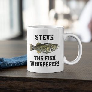 Löjda Namn-fiskenäten (Legend Largemouth Bass Spor Kaffemugg
