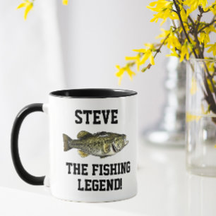 Löjda Namn-fiskenäten (Legend Largemouth Bass Spor Mugg