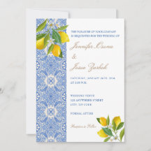 Löjdpunkt: italienska Tiles och Lemon Zest Wedd