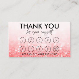 Lojitetskort för Logotyp i Shock rosa Makeup Hair Visitkort