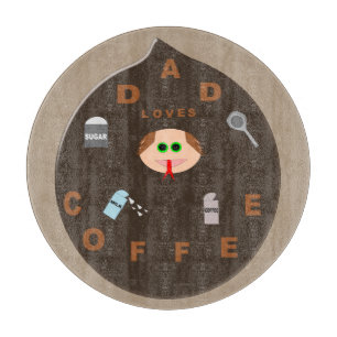 Löjliga Pappa Monster Kärlek Coffee Glass Clearboa