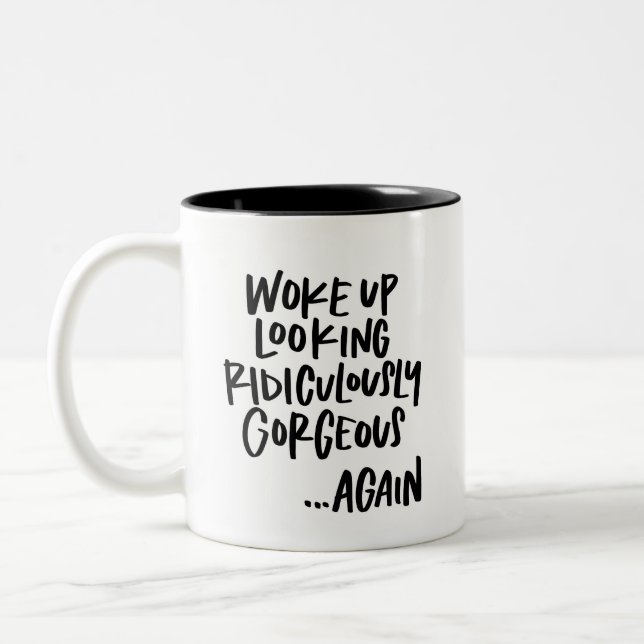 Löjligt bra tvåtonkaffe Mugg (Vänster)