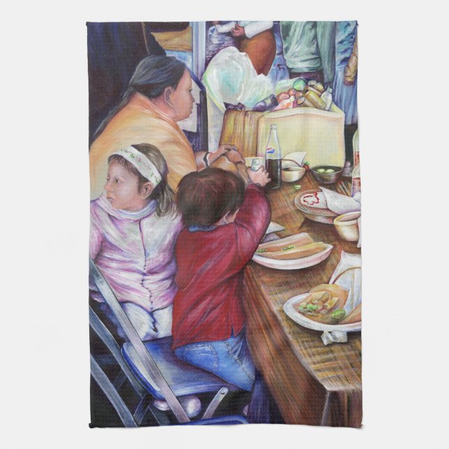 Löjligt Picnic, Mexiko Kökshandduk (Vertikal)