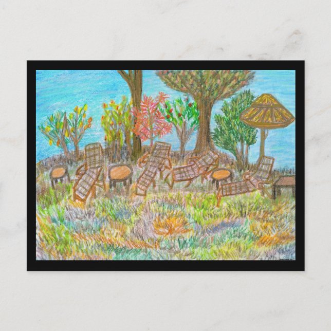 Löjning under Träd Vykort (Framsida)