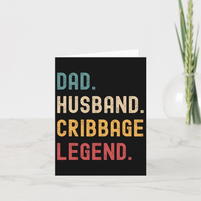 Löjt Fars dag Grandpa Pappa Make Cribbage Leg Kort (Framsida)