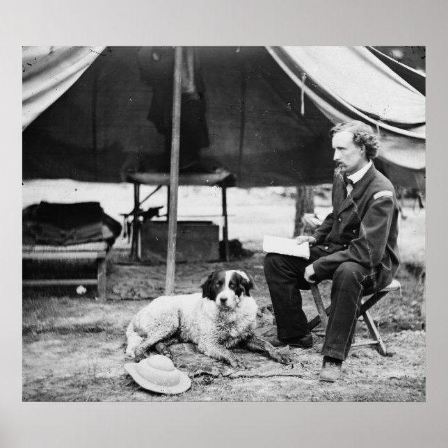 Löjtnant Georger Custer PhotographVirginia Poster (Framsidan)